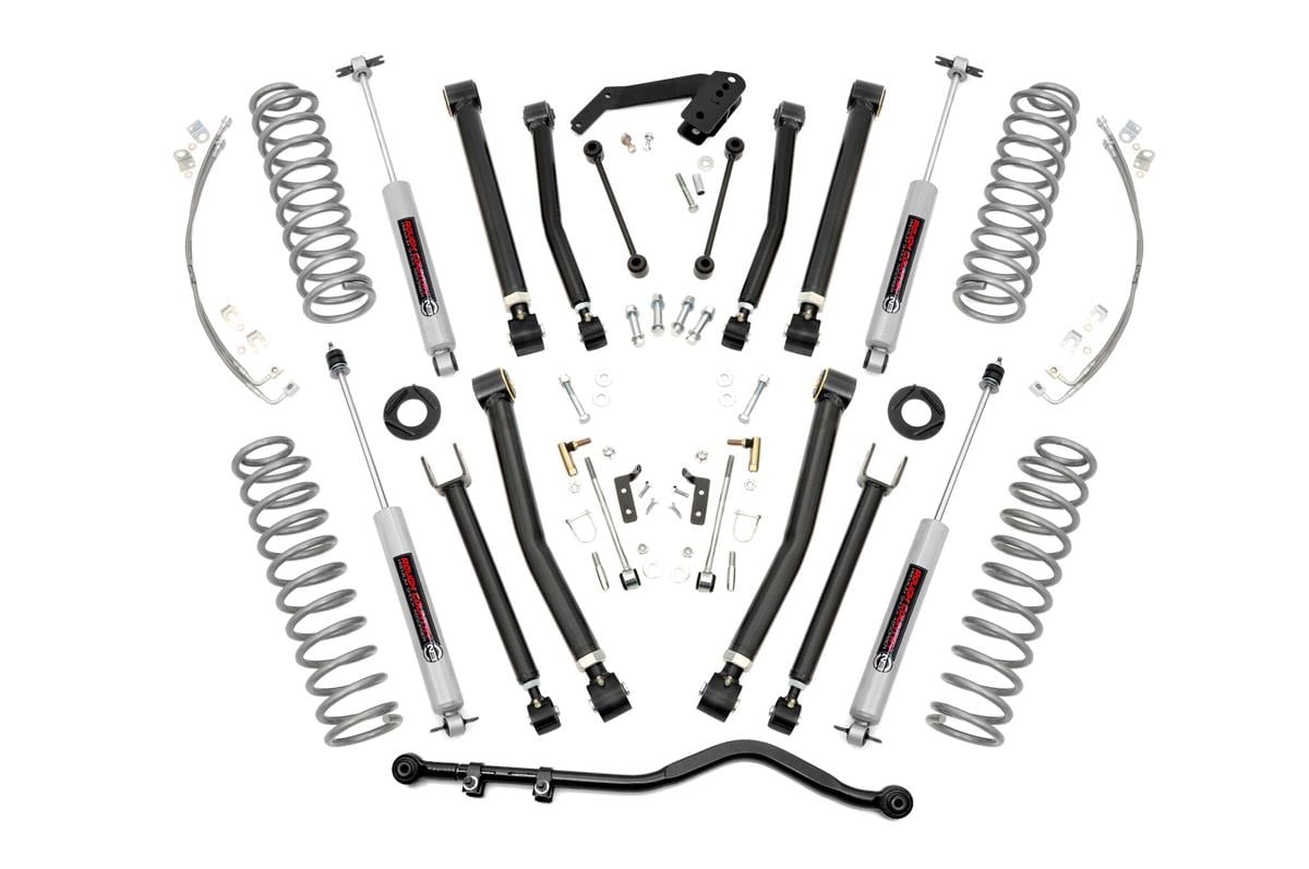Jeep Wrangler Suspension Lift Kit - Front + Rear - Rough Country - X-Series - '07-'18
